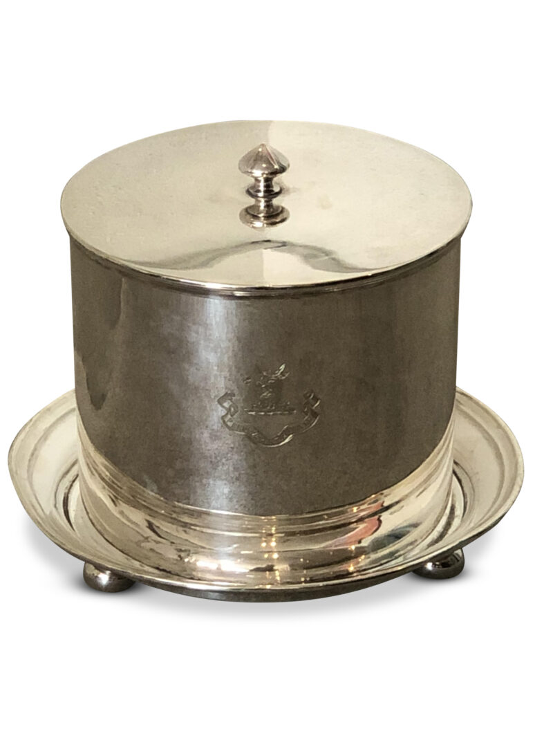 Elkington Silver-Plated Biscuit Barrel, c. 1900