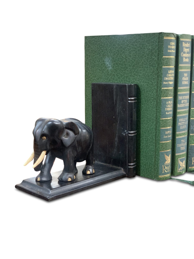Pair of English Elephant Bookends, c.1900
