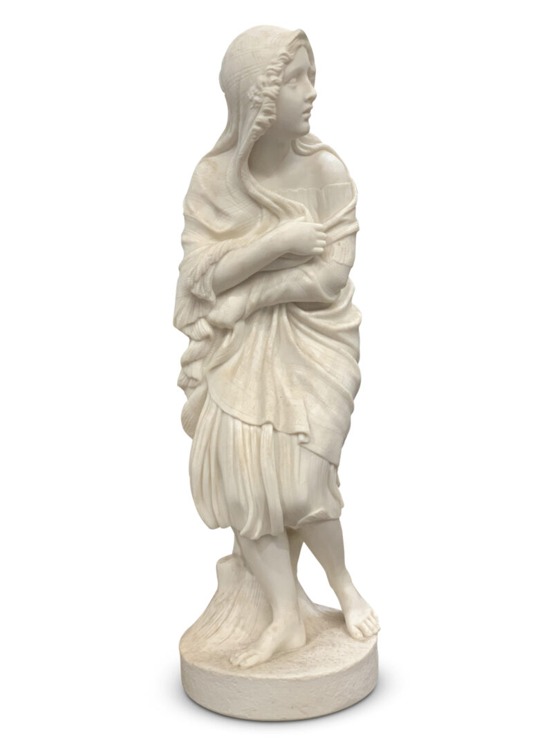 19th-Century Copeland Parian Figure Depicting The Draped Maiden