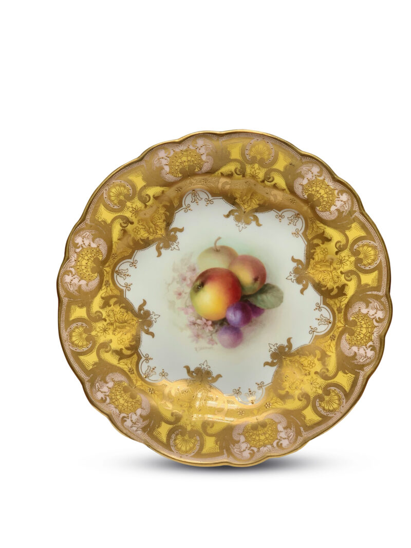 Richard Sebright Plate, Signed Royal Worcester