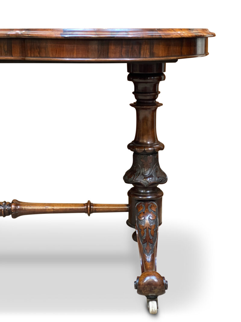 Fine Quality Victorian Rosewood Kidney Shape Side Table, c.1860