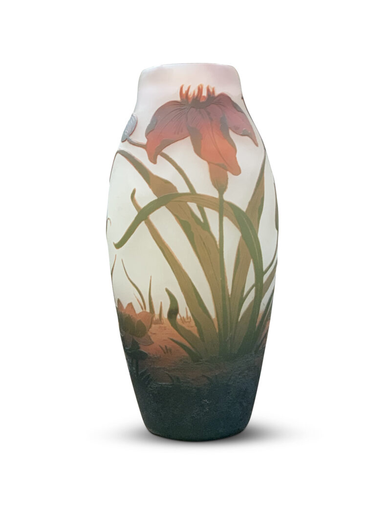 Art Nouveau "Arsall" French Cameo Glass Vase, c.1910