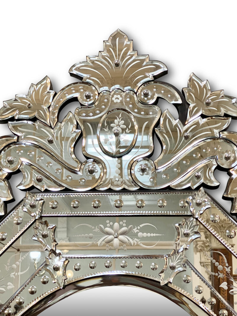 Large Venetian Glass Wall Mirror