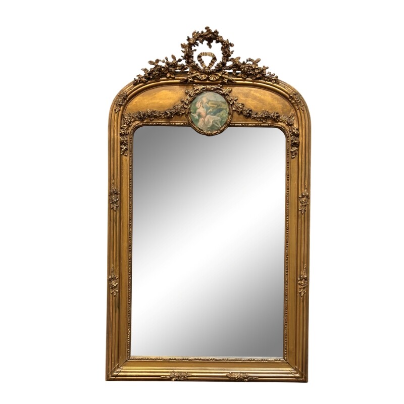 Antique French gilt mirror