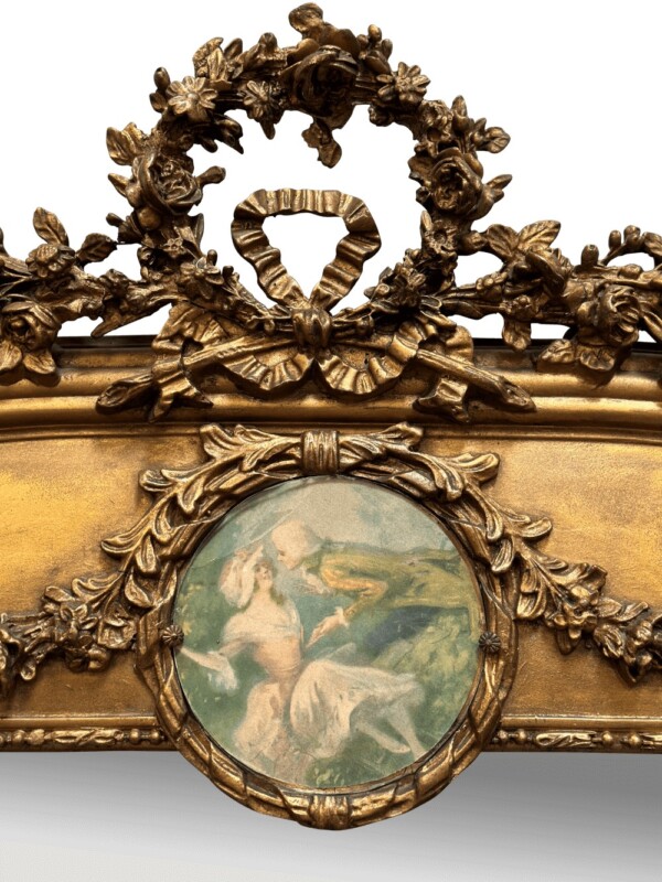 Antique French gilt mirror