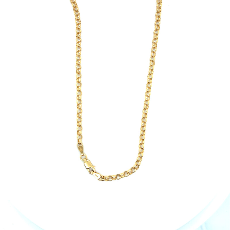 9ct gold belcher link chain