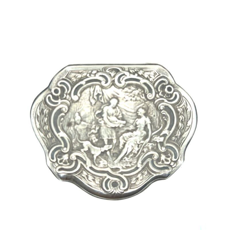 sterling silver snuff box c. 1894