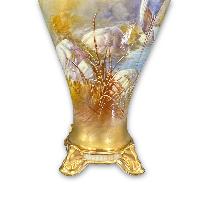 Royal Worcester vase detail