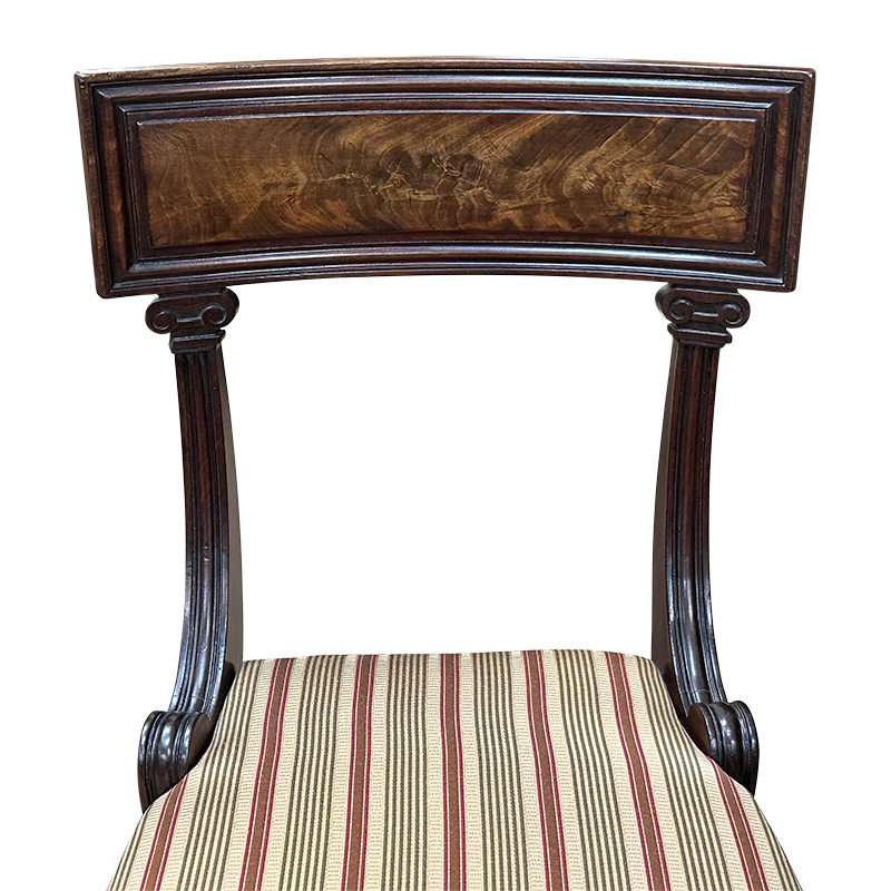 Regency Mahogany antique Spade Back Dining Chairs