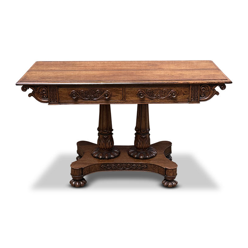 Anglo-Indian antique rosewood sofa table c. 1860
