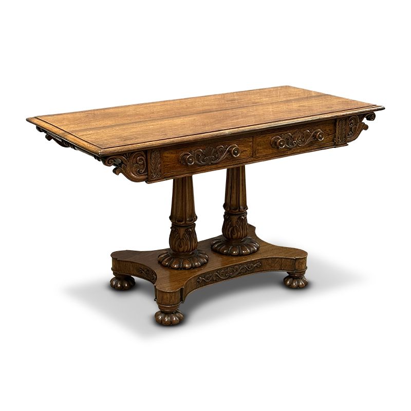 Anglo-Indian antique rosewood sofa table c. 1860