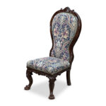Victorian tapestry bedroom chair c. 1860