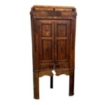 Country oak corner cabinet c.1820