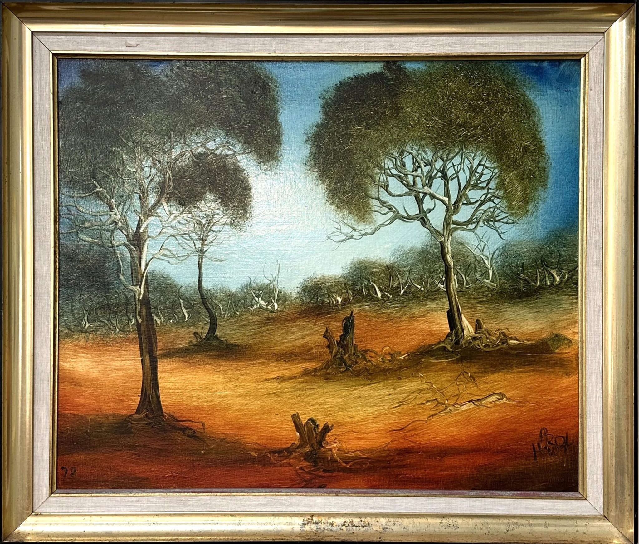 Outback Scene by Pro Hart oil painting