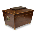 Regency rosewood tea caddy