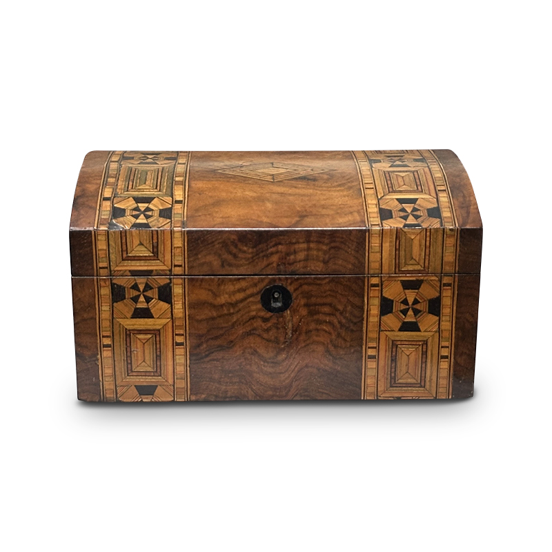 Tunbridgeware tea caddy