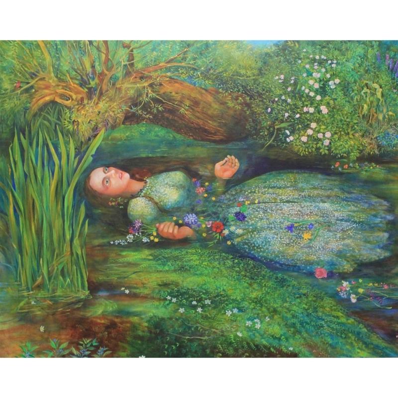 Variation on John Everett Millais’ Ophelia by Victor Rubin