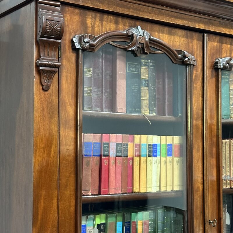 English mahogany bookcase