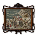 decorative framed antique tapestry