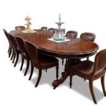 large mahogany dining table