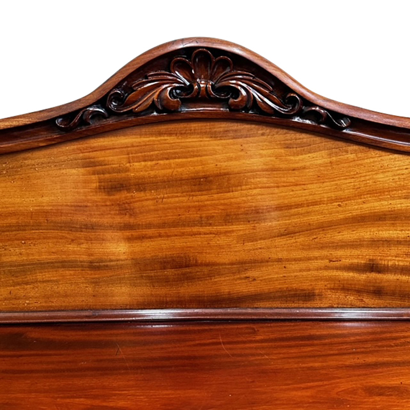Victorian antique mahogany sideboard detail