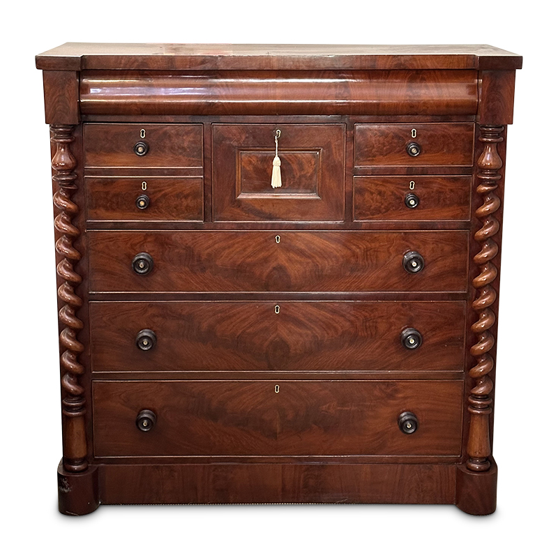 Scottish mahogany antique chest