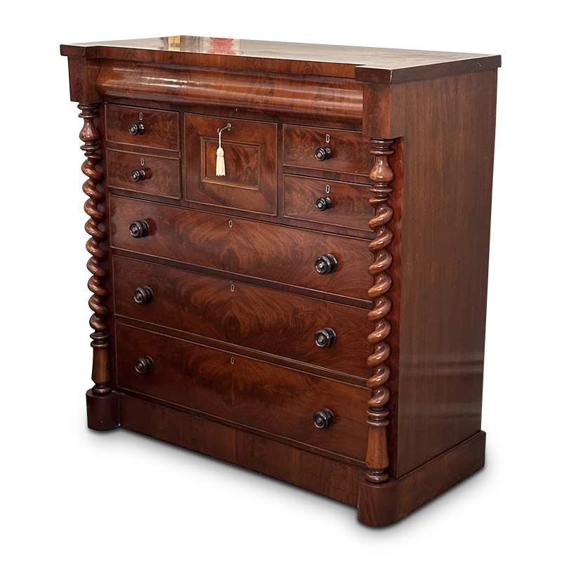 Scottish mahogany antique chest
