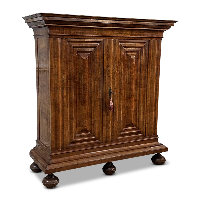 Swedish walnut armoire