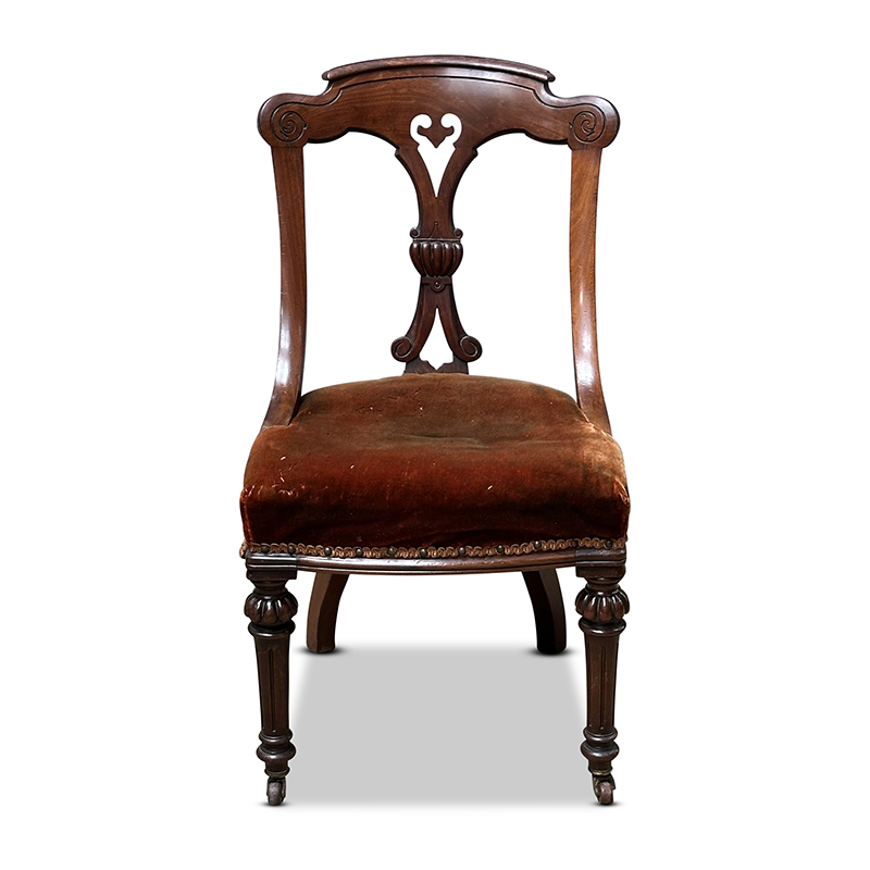 Victorian dining chairs set 6 c.1860