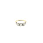 18ct diamond trilogy ring