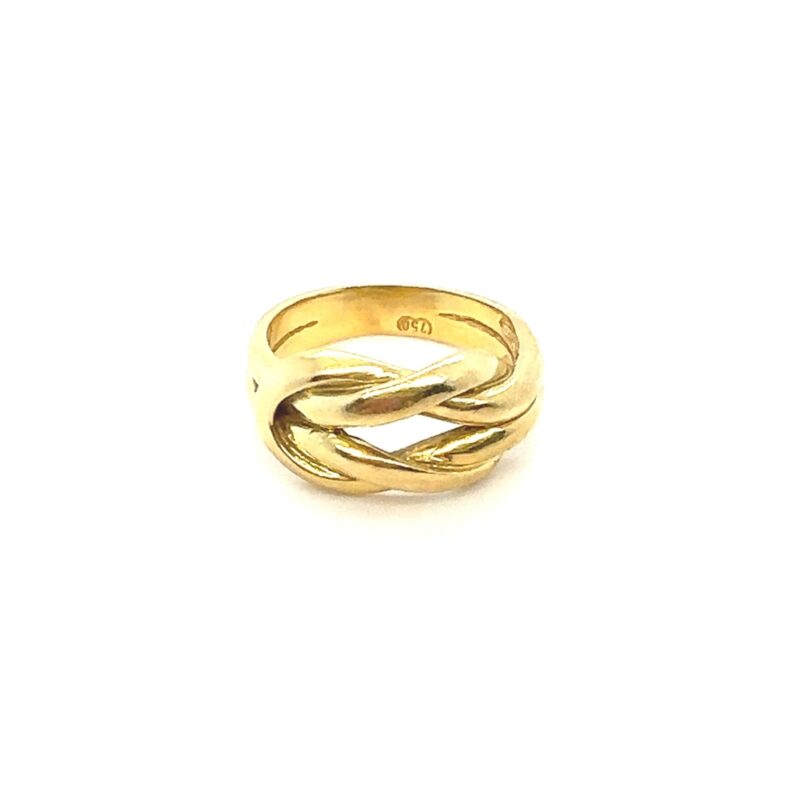 18ct gold knot ring