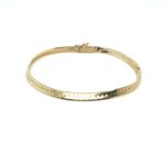 18ct yellow gold snake chain bracelet