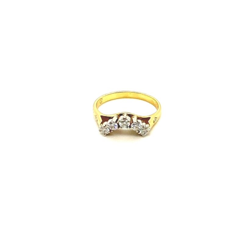 5 diamond wedding ring