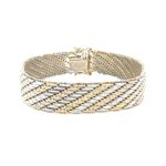 9ct three tone gold bracelet