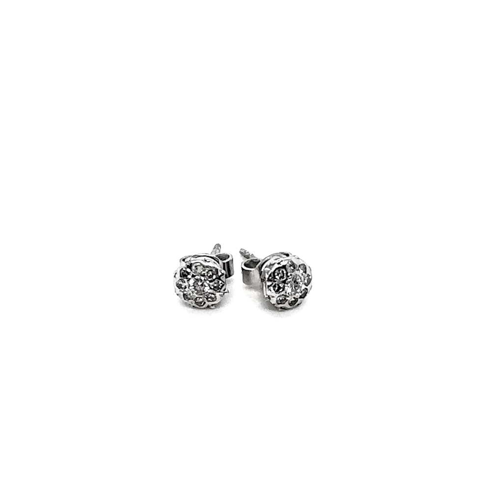 diamond cluster earrings