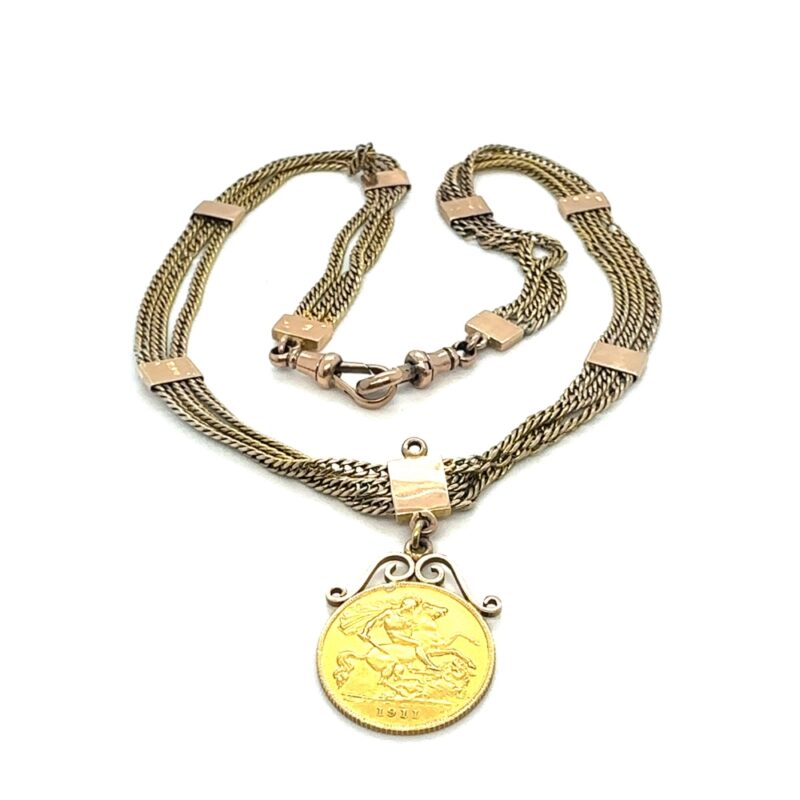 gold sovereign necklace
