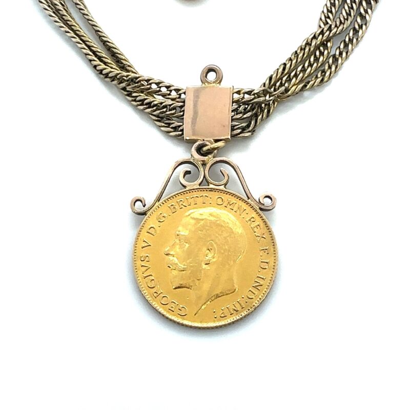 gold sovereign necklace