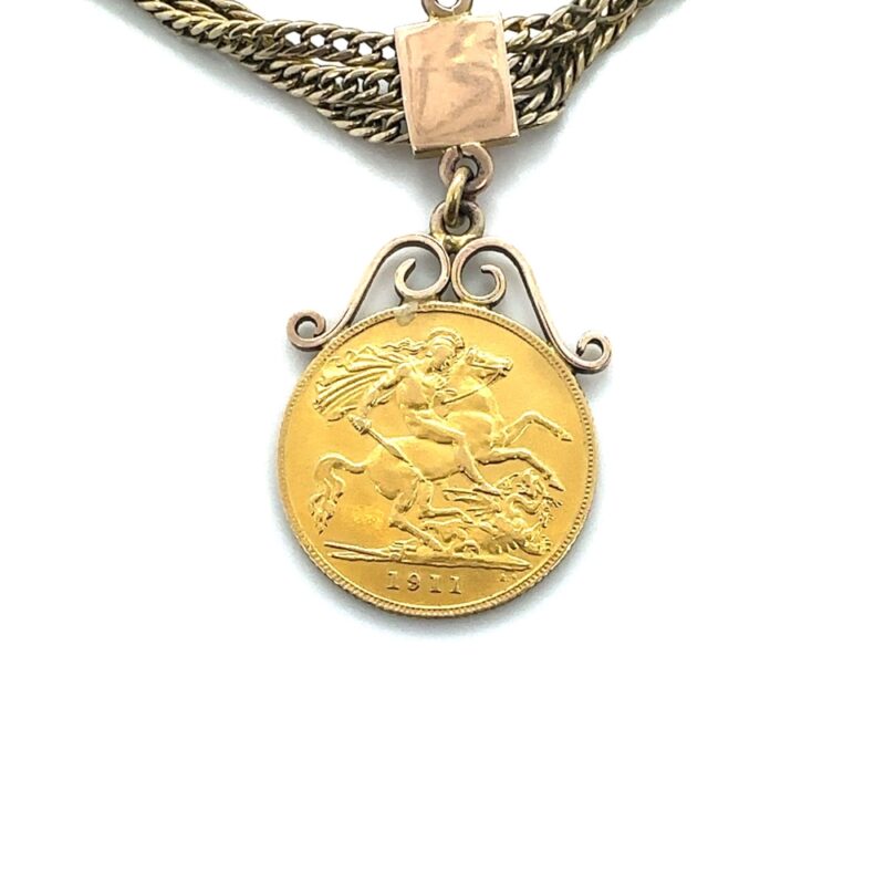 gold sovereign necklace