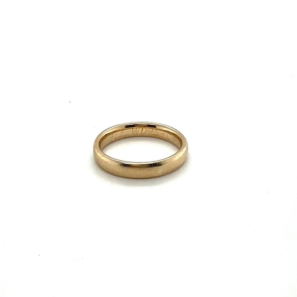 9ct gold wedding band