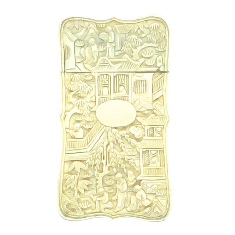 Cantonese ivory card case