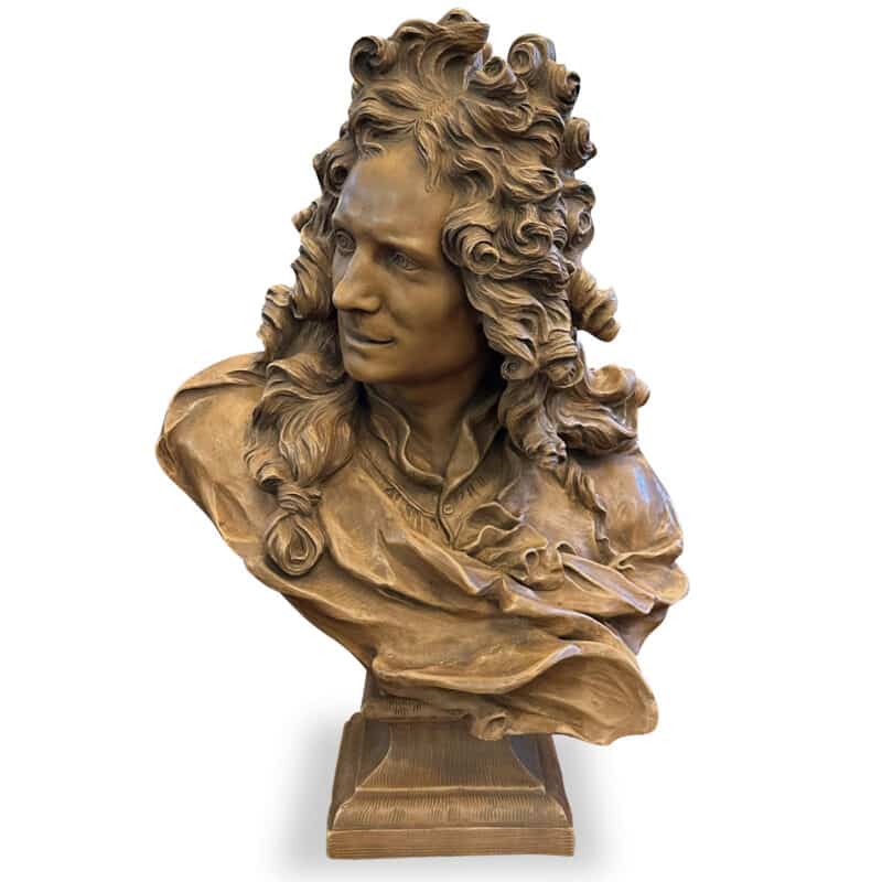 French 19th century terracotta bust of Corneille Van Cleve by Auguste Rodin