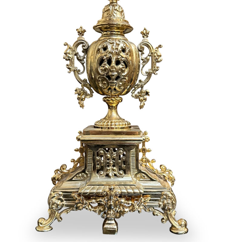 19th century French gilt garniture