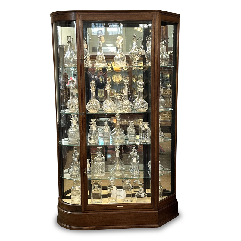 mahogany display cabinet
