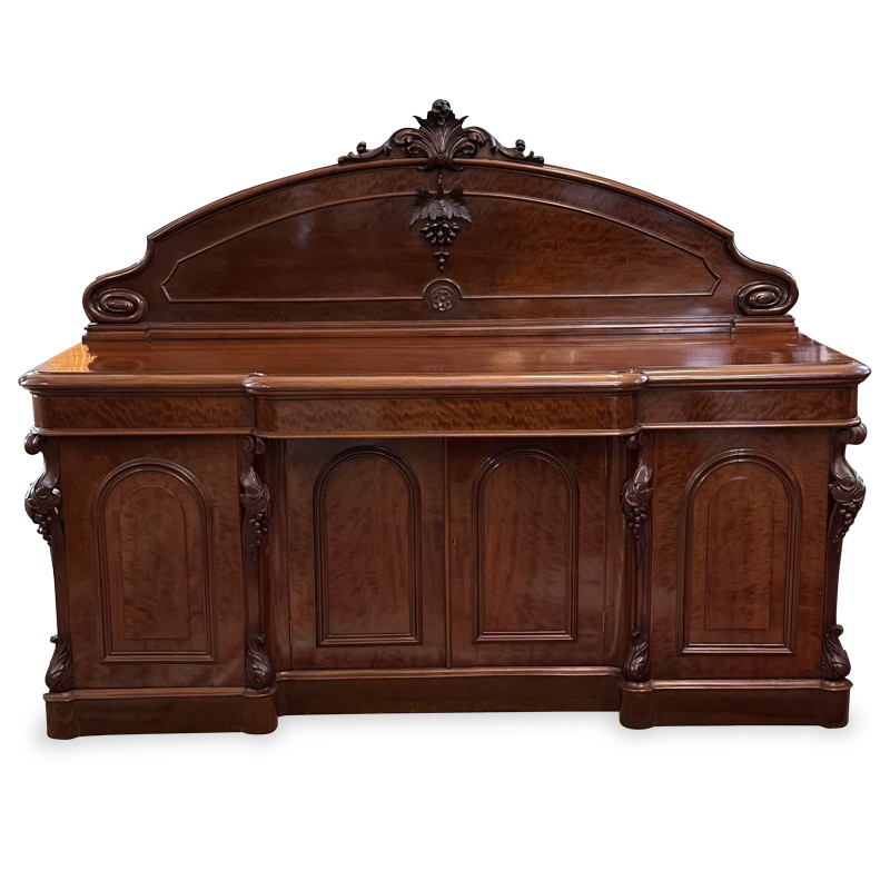 Antique English mahogany sideboard