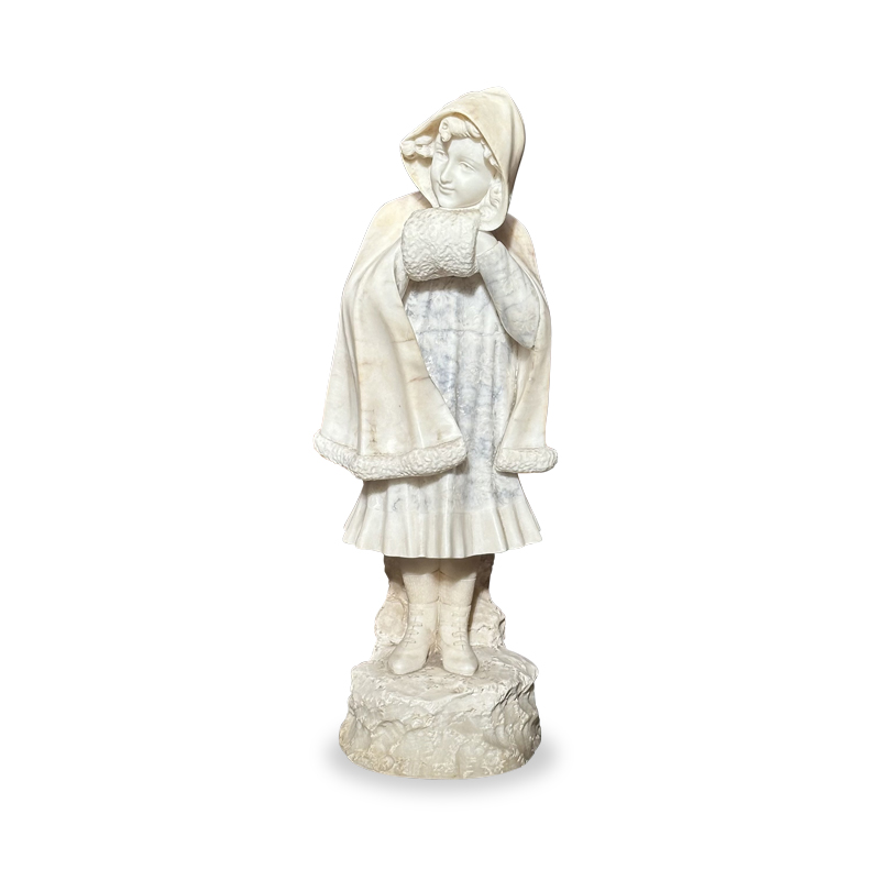 antique marble statue of a girl