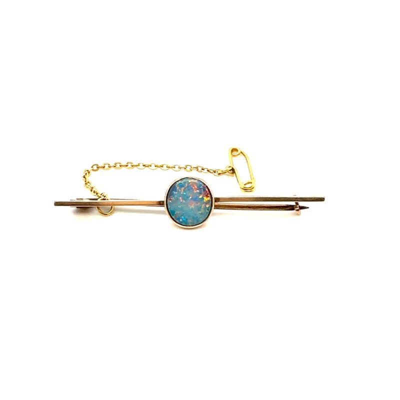 Australian 9ct gold and opal brooch c.1920