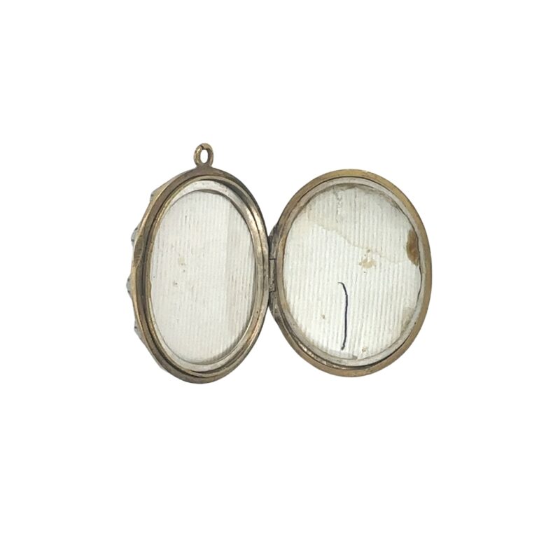 Antique silver and gold plated locket c.1900