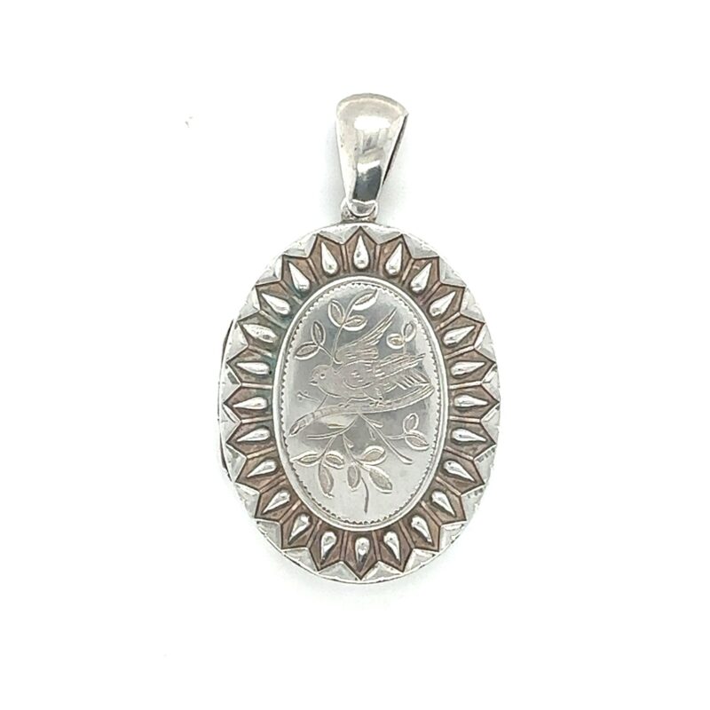 antique sterling silver locket