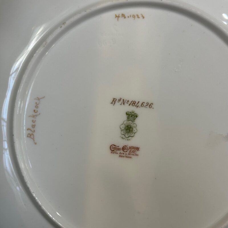Doulton black cock plate