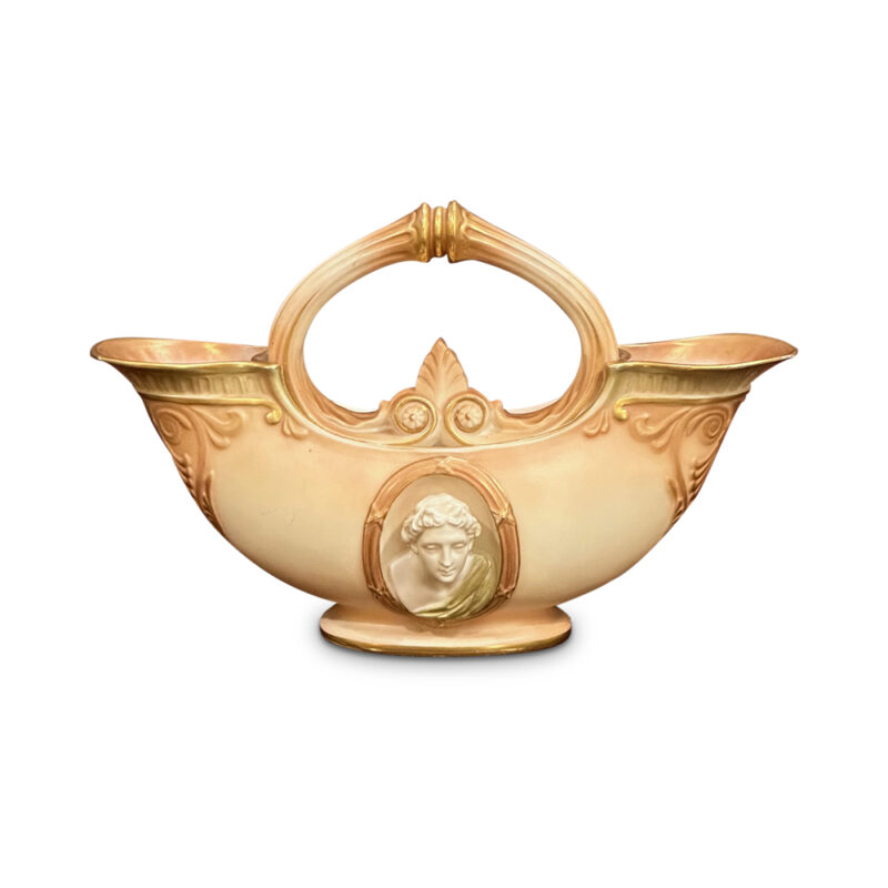 Rare Royal Worcester vase with masks